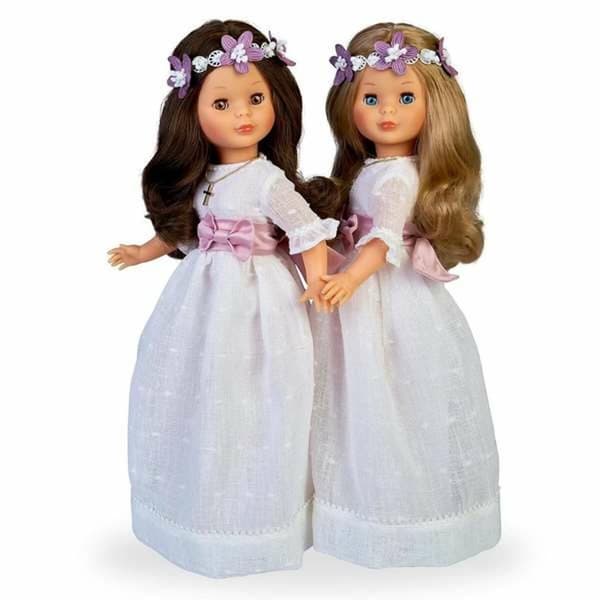 Brunett Communion-docka Nancy 48 cm
