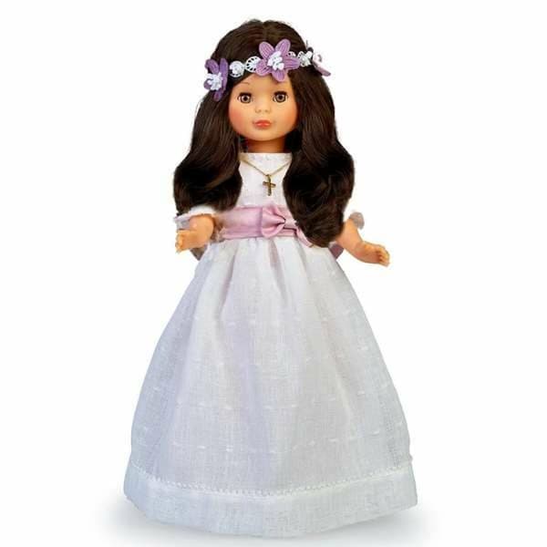 Brunett Communion-docka Nancy   48 cm