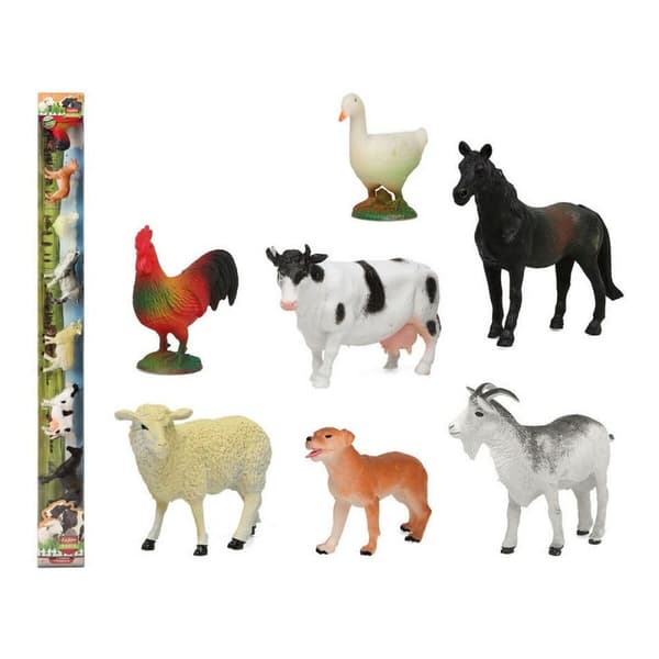 Set med lantbruksdjur 100 cm (7 antal)