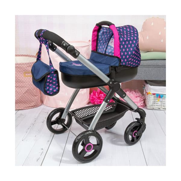 Dockvagn Reig Stule Pram Marinblå 63 cm