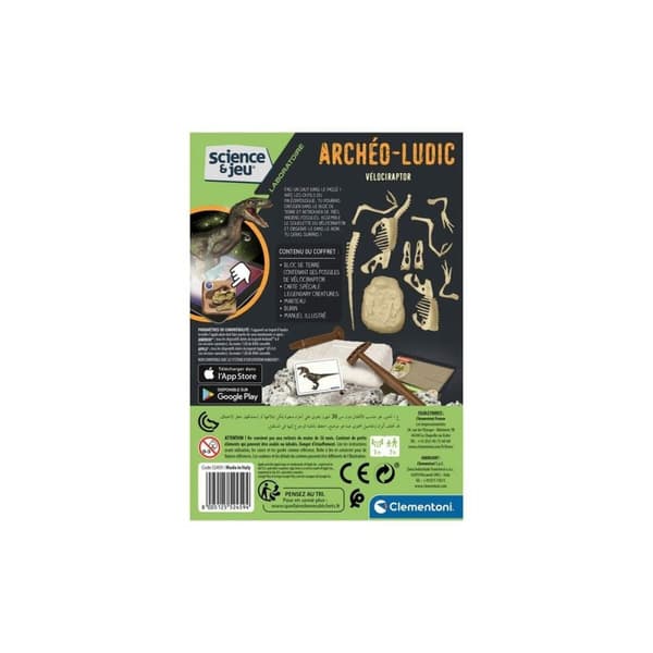 Dinosaurie Clementoni Archéo Ludic Vélociraptor