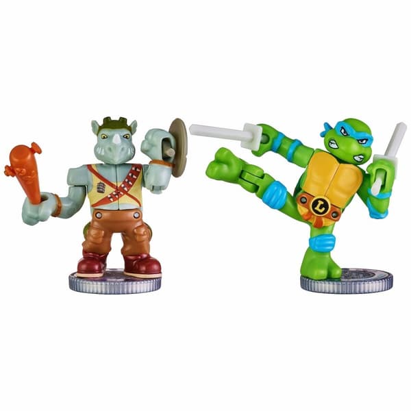 Stridsfigurer Teenage Mutant Ninja Turtles Legends of Akedo: Leonardo vs Rocksteady