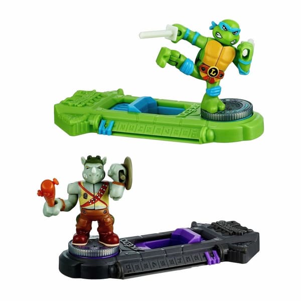 Stridsfigurer Teenage Mutant Ninja Turtles Legends of Akedo: Leonardo vs Rocksteady