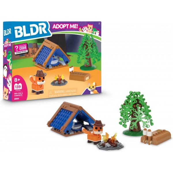 BLDR Adopt Me! Röd räv och campingplats byggsats
