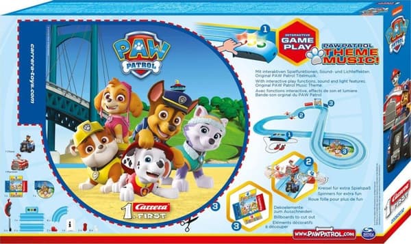 Carrera First PAW Patrol Race Track - Race 'N' Rescue - Chase & Marshall - 2,9 metriä
