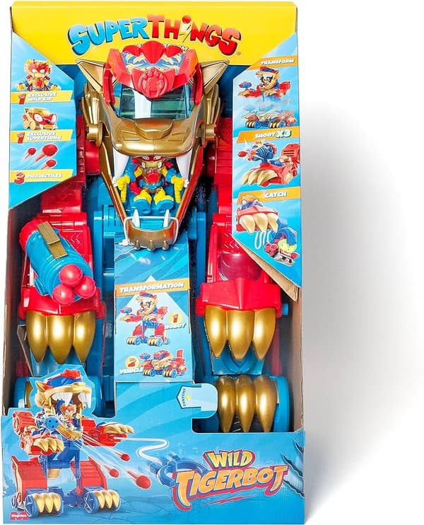 Super Zings Things Tiger Robot Wild Transformer Tigerbot Sæt