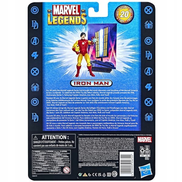 Marvel Legends Iron Man (20-årsjubileum) Figur IronMan Hasbro