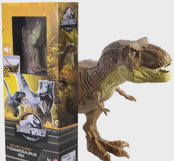FIGUR 30CM T REX TREX T-REX med lyd TYRANNOSAURUS JURASSIC WORLD SECOND EAN 6947731053155