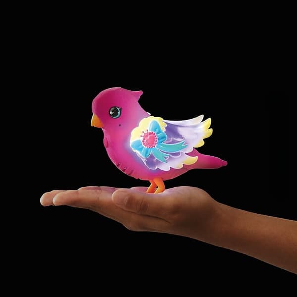 Syngende fugl i et bur Cobi Little Live Pets pink Interaktiv papegøje ANDEN EAN NR. COBI 630996264577