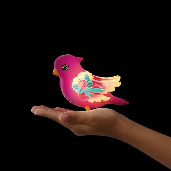 Syngende fugl i et bur Cobi Little Live Pets pink Interaktiv papegøje ANDEN EAN NR. COBI 630996264577