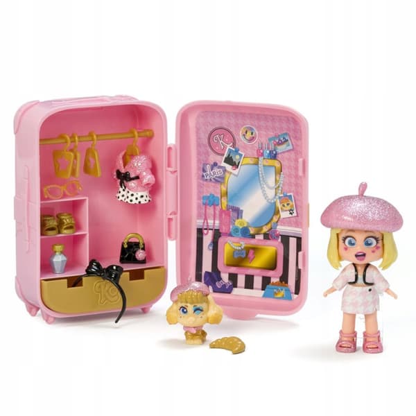 Magicbox KOOKYLOOS S Elles kuffert ELLE kuffertfigur + kæledyr