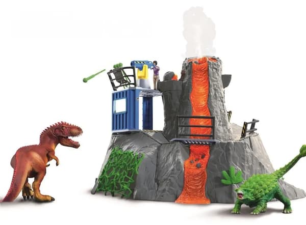 SCHLEICH Dinosaurier STOR VULKANEXPEDITION 42564 Dinosaurie T-rex Dinosaurie