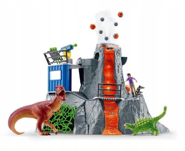 SCHLEICH Dinosaurier STOR VULKANEXPEDITION 42564 Dinosaurie T-rex Dinosaurie