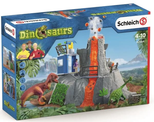 SCHLEICH Dinosaurier STOR VULKANEXPEDITION 42564 Dinosaurie T-rex Dinosaurie