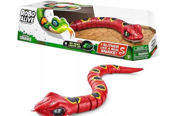 Zuru Robo Alive Interaktiv Slange Slither Brun