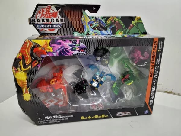 BAKUGAN EVOLUTIONS BATTLE STRIKE PAKKE 6 FIGURER + Neo Nillious Ghost Beast 778988428740