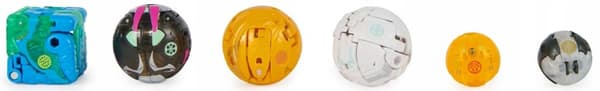BAKUGAN EVOLUTIONS BATTLE STRIKE PAKKE 6 FIGURER Sectanoid Arcleon Nano-slæde