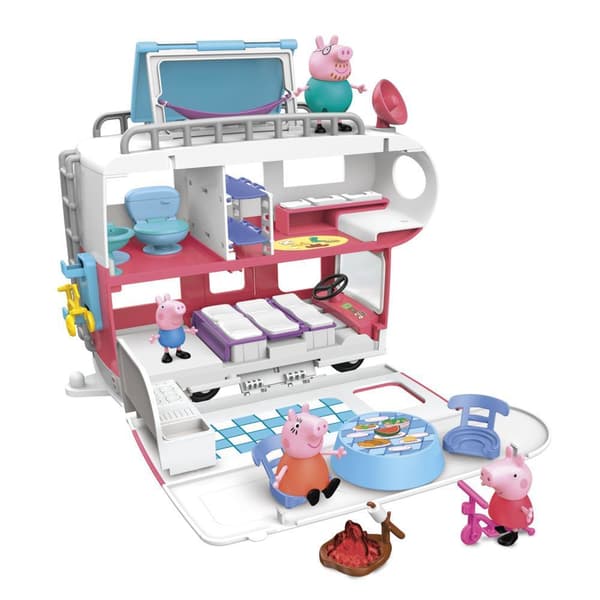 Gurli Gris FAMILIECAMPINGVOGN MED FIGURER OG TILBEHØR F2182 Sound Hasbro