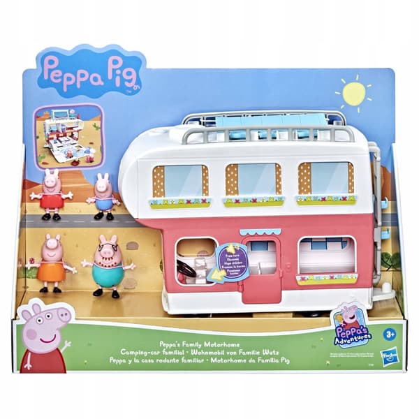 Gurli Gris FAMILIECAMPINGVOGN MED FIGURER OG TILBEHØR F2182 Sound Hasbro