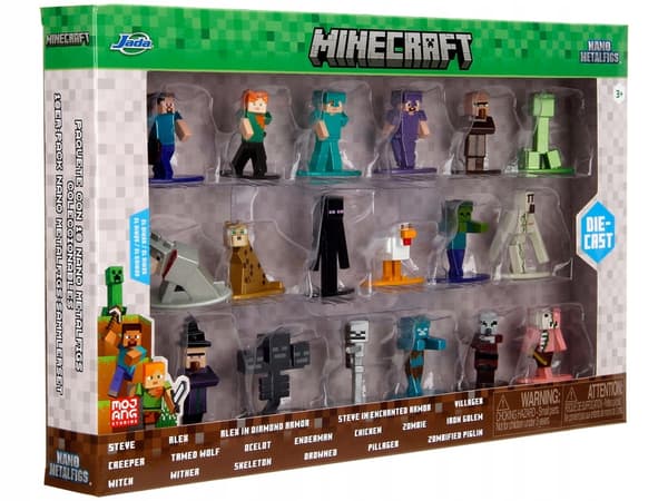 Jada Toys Minecraft 18 metallista Minecraft-hahmoa