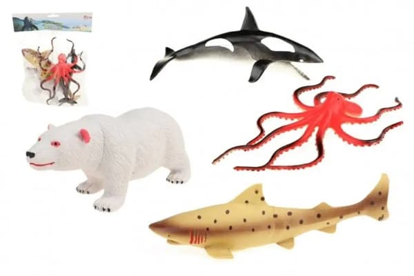 ANIMAL WORLD Sæt med 5 havdyrsfigurer havdyr