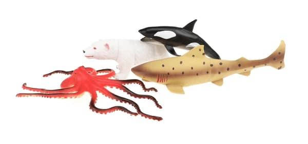 ANIMAL WORLD Sæt med 5 havdyrsfigurer havdyr