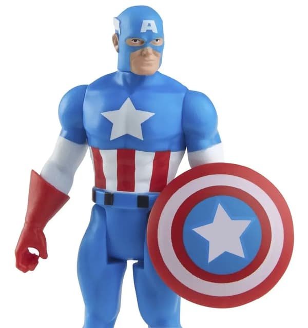 Marvel Legends Figur Kaptajn Amerika 10 cm retro