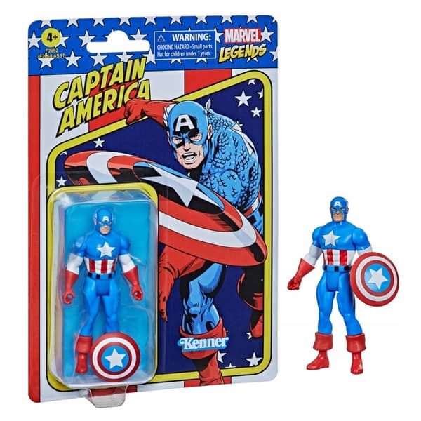 Marvel Legends Figur Kaptajn Amerika 10 cm retro