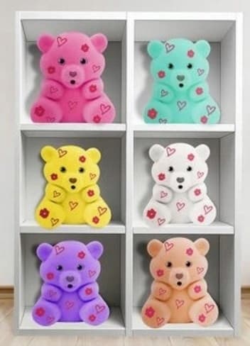 Episie Teddy Bears Kisses Mint Puff Blue Epee EP60153
