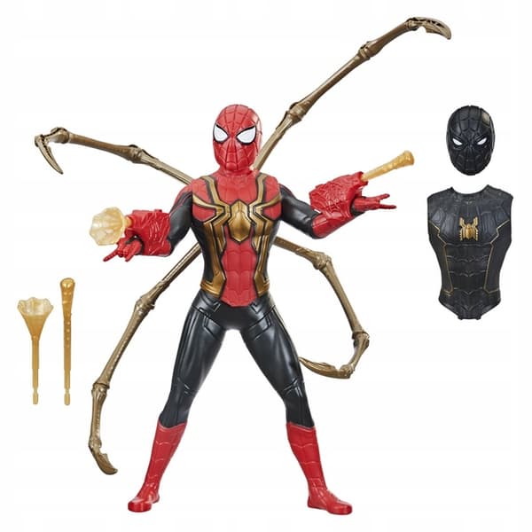 Hasbro F2904 Spiderman-rustningstillbehör Launcher stor 35 cm figur