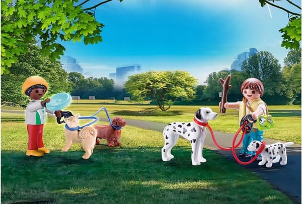 Playmobil 70530 Gåture i kasse med hunde