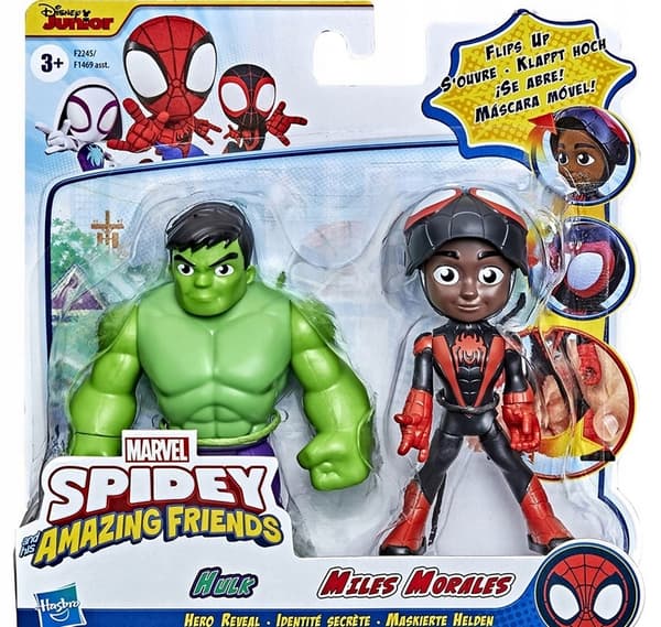 Hasbro Hämähäkki ja Superkaverit Miles Morales ja Hulk