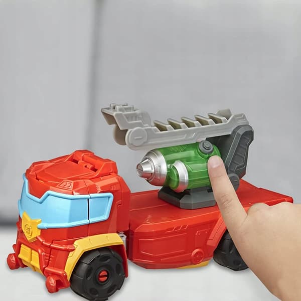 TRANSFORMERS RESCUE BOTS HOT SHOT 35 cm STOR 2-i-1