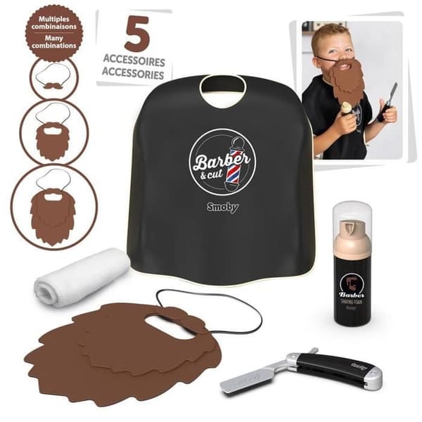 barberare och klippning - första skägget
