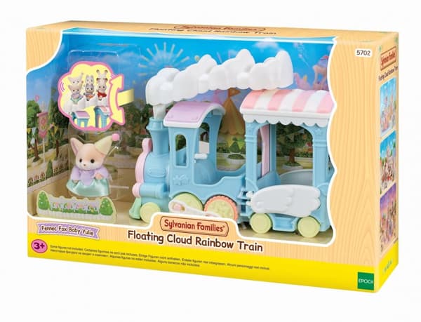 Sylvanian Families kelluva pilvisateenkaarijuna