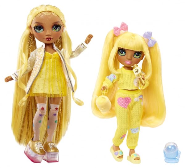 Rainbow High Junior High PJ Party Modedukke - Sunny (Gul)