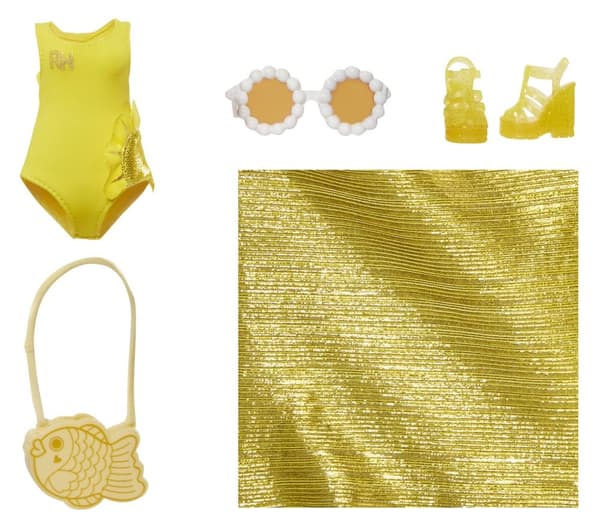 Rainbow High Swim & Style Modedukke - Solrig (Gul)