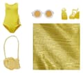 Pikkukuva 4 / 7: Rainbow High Swim & Style -muotinukke - Sunny (keltainen)