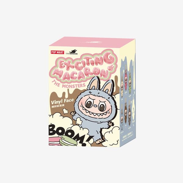 POP MART Labubu The Monsters – Exciting Macaron Blind Box 17 cm Vinylfigur | Samleleke | Designerfigur | Originalt produkt