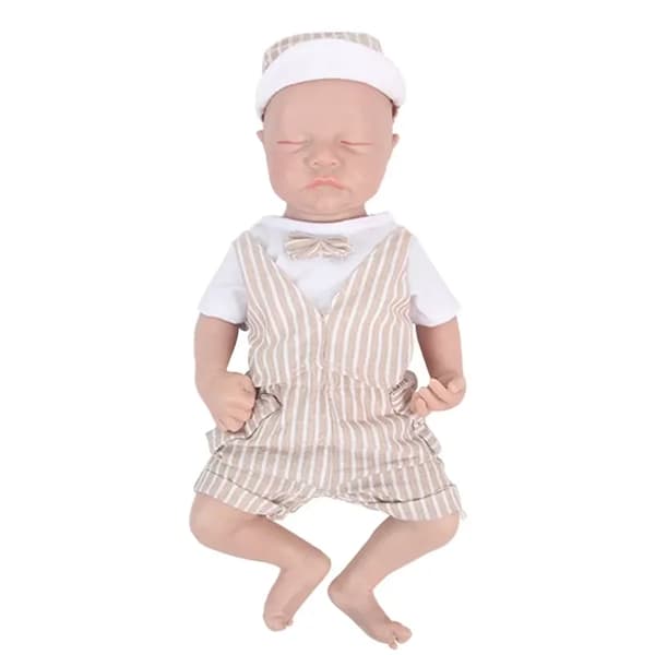 Silikone Reborn Baby Dukker, Realistisk Udseende, Vægtet Krop,43cm(16.92tommer)Dreng