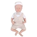 Miniatyrbillede 1 af 2: Silikone Reborn Baby Dukker, Realistisk Udseende, Vægtet Krop,43cm(16.92tommer)Dreng