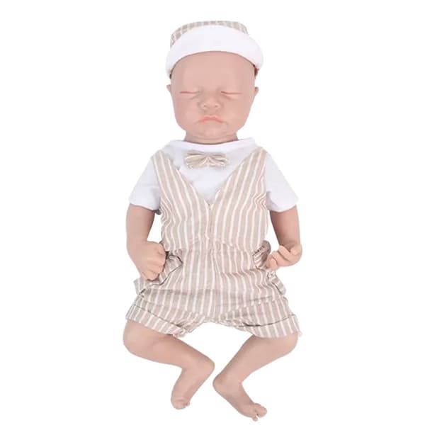 Silikone Reborn Baby Dukker, Realistisk Udseende, Vægtet Krop,43cm(16.92tommer)Dreng