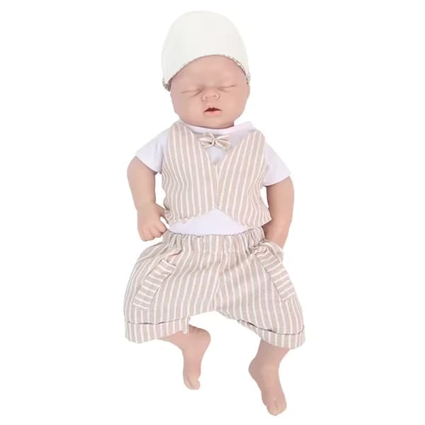 Silicone Uudelleensyntyneet Vauvanuket, Realistinen Ulkonäkö, Painotettu Keho,53cm (20.86 tuumaa) Poika