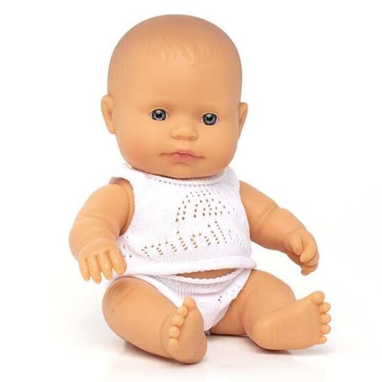 Europeisk pojkdocka 21 cm, Miniland Dolls