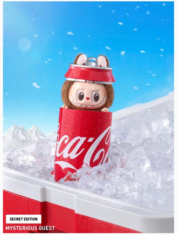 Pop Mart Labubu secret – Coca-Cola The Monsters vinylfigur 17 cm – garanteret hemmelig figur