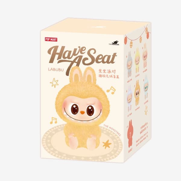 POP MART Labubu The Monsters Have a Seat blind box 17 cm vinylfigur Generation 2 originalprodukt tilfeldig samlerfigur