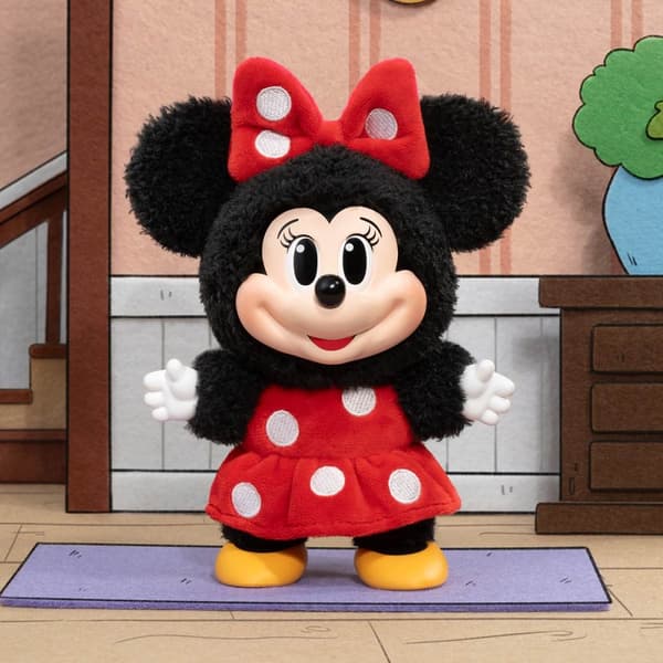 POP Mart Mickey Family Cute Together Keychain Series Vinyl Plush Blind Box