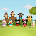 Pikkukuva 6 / 9: POP Mart Mickey Family Cute Together Keychain Series Vinyl Plush Blind Box