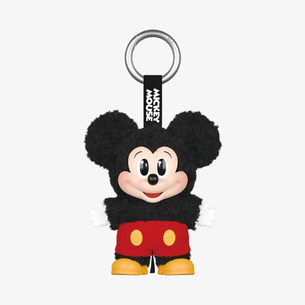 POP Mart Mickey Family Cute Together Keychain Series Vinyl Plush Blind Box