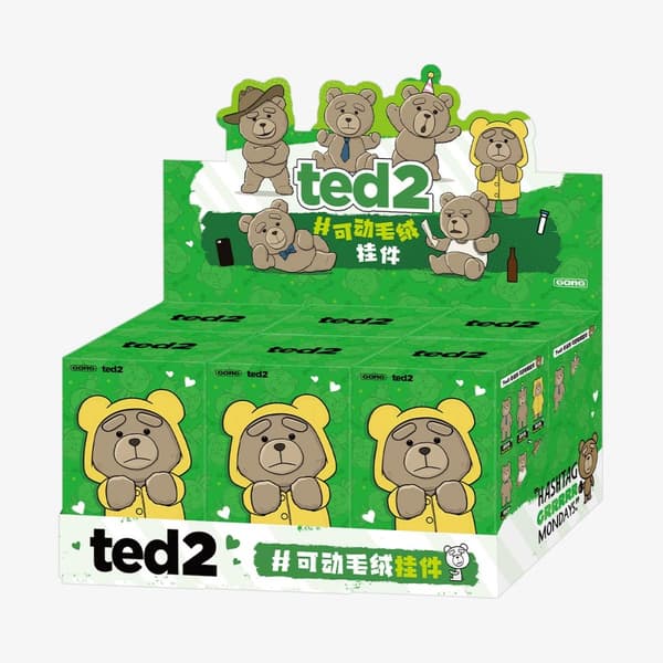 POP Mart Ted2 Teddy Bear Action Plush Pendant Blind Box